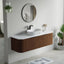 60 inch Bellezza Floating Vanity Walnut Vessel