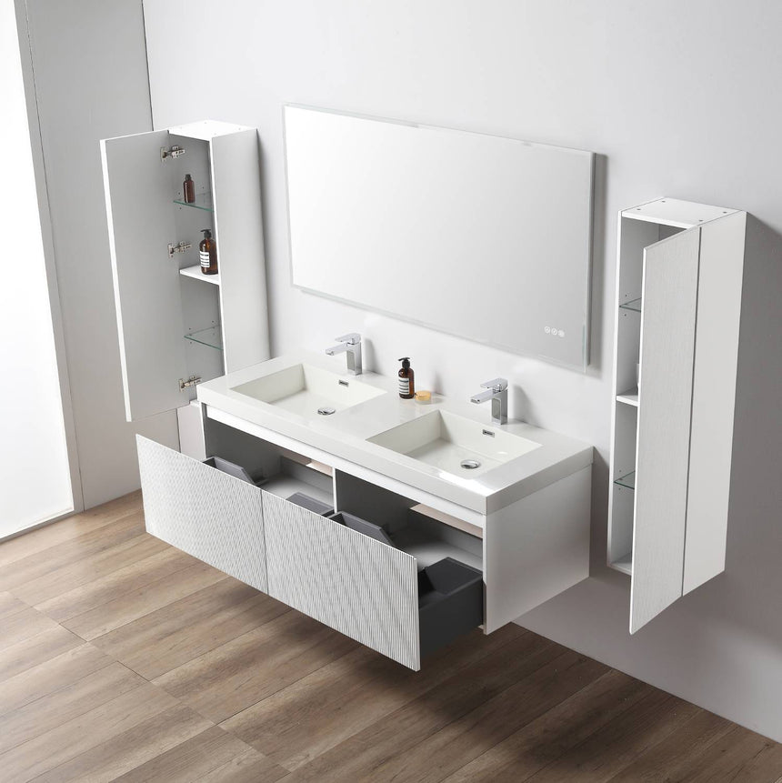 36 inch Chiara Floating Vanity Light Gray