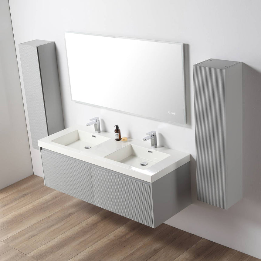 36 inch Chiara Floating Vanity Light Gray