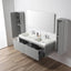 60D inch Chiara Floating Vanity Light Gray open drawers