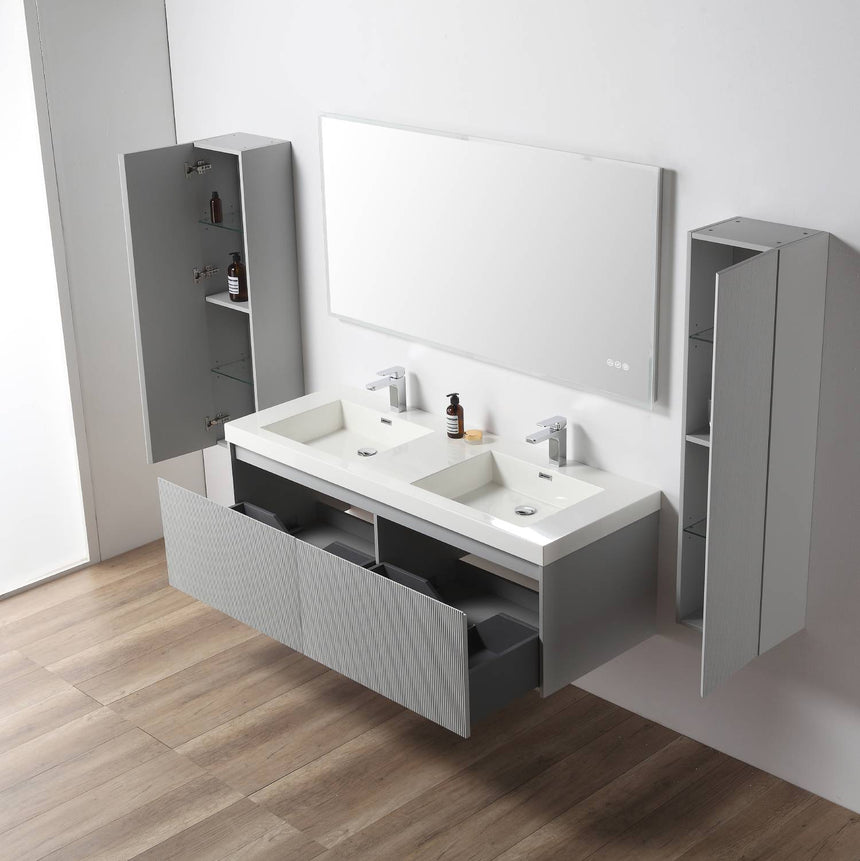 36 inch Chiara Floating Vanity Light Gray