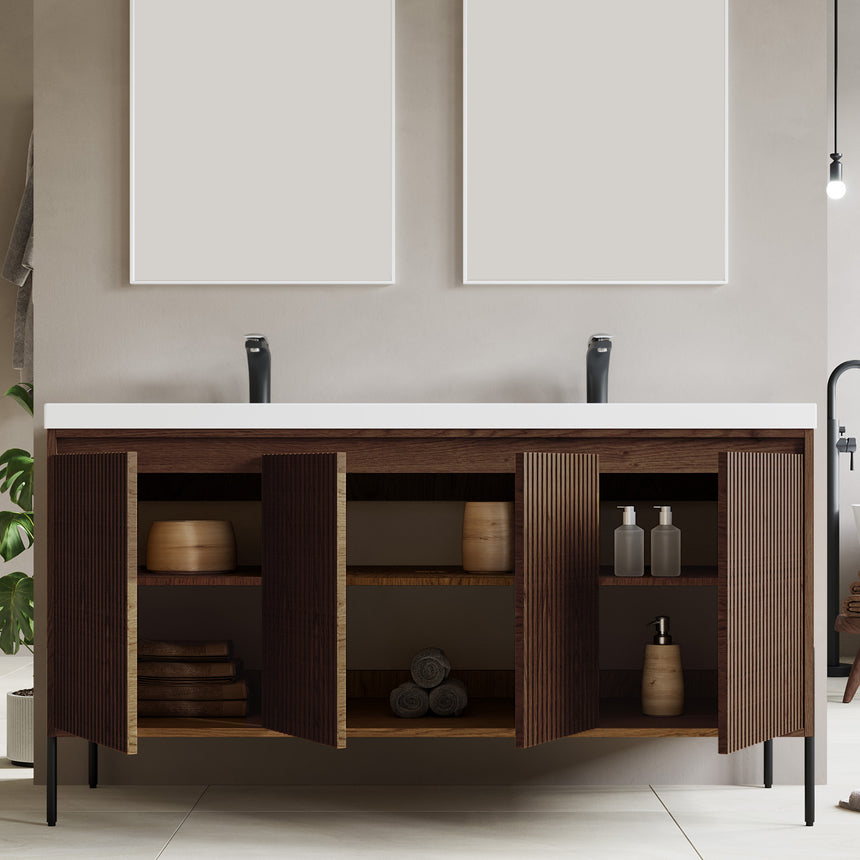 48D inch Bayford modern vanity Walnut