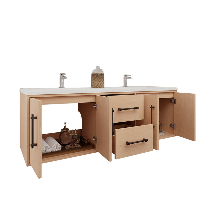 Belgian Floating Vanity (Latest Model) - 2nd Generation (24"-84")