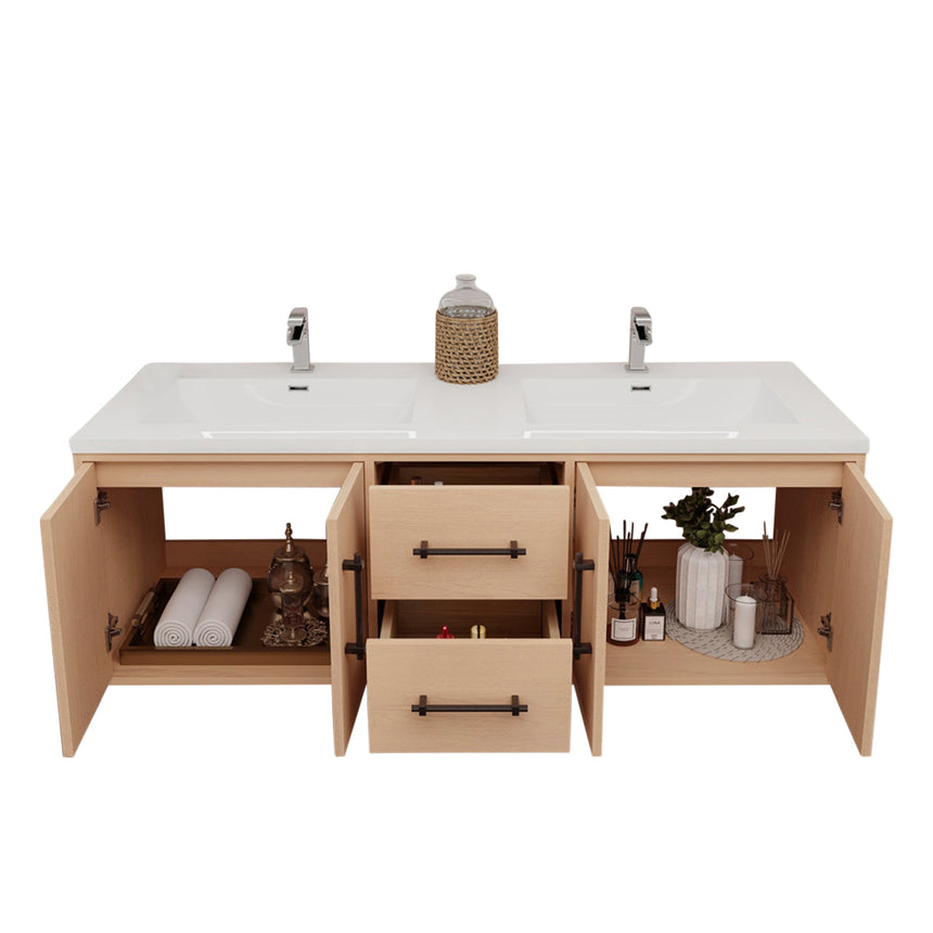 Belgian Floating Vanity (Latest Model) - 2nd Generation (24"-84")