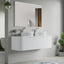 60D inch Bellezza Floating Vanity Matte White Vessel