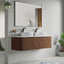 60D inch Bellezza Floating Vanity Walnut Vessel