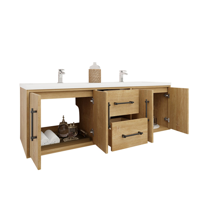 Belgian Floating Vanity (Latest Model) - 2nd Generation (24"-84")