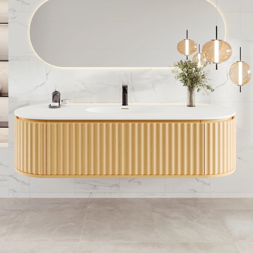 Larvotto Floating Vanity - Fluted (39"-72")