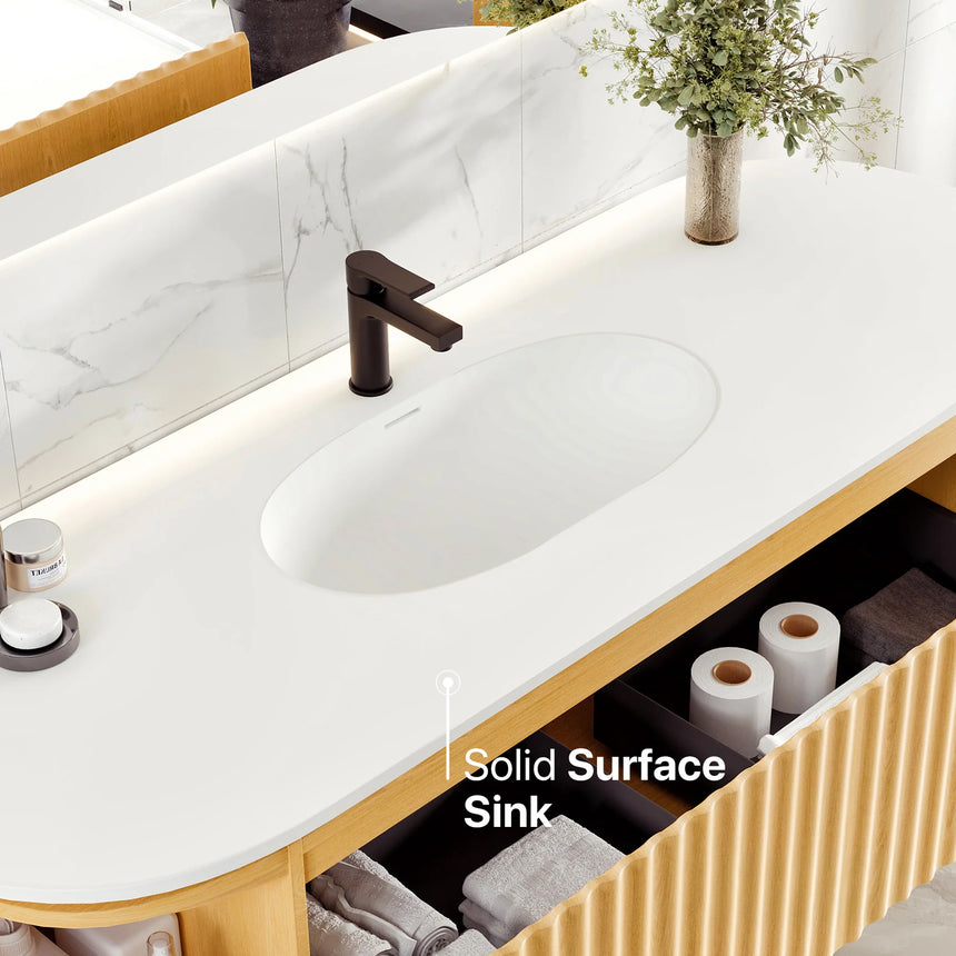 Larvotto Floating Vanity - Fluted (39"-72")
