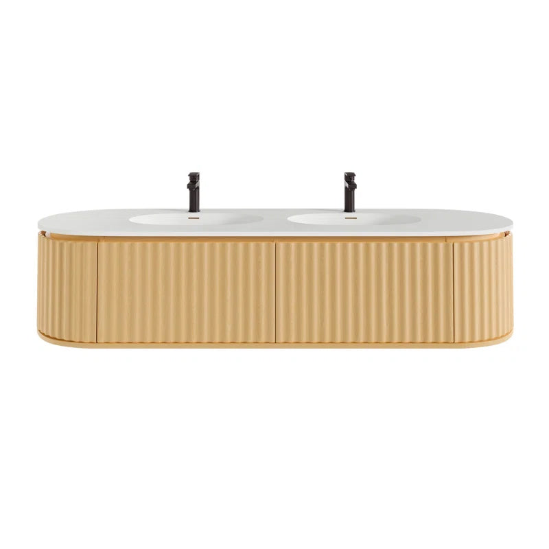 Larvotto Floating Vanity - Fluted (39"-72")