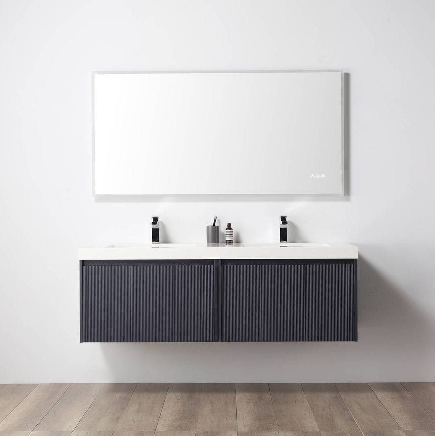 36 inch Chiara Floating Vanity Light Gray