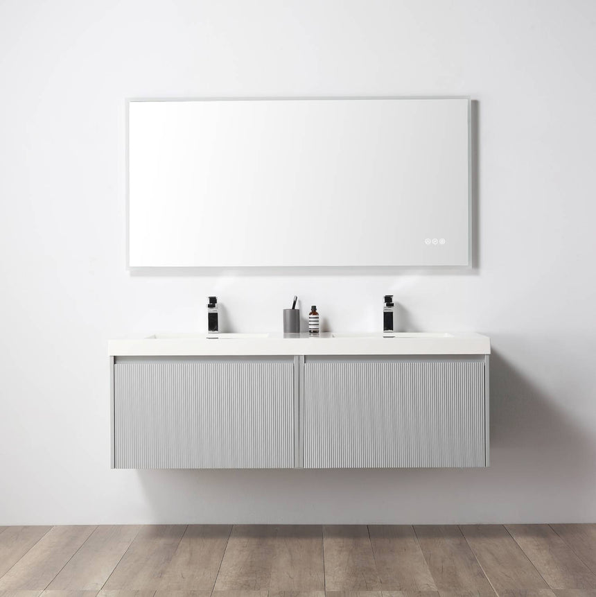 36 inch Chiara Floating Vanity Light Gray