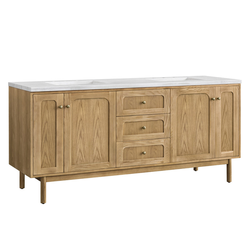 72 inch Essen Floating Vanity Carrara Marble