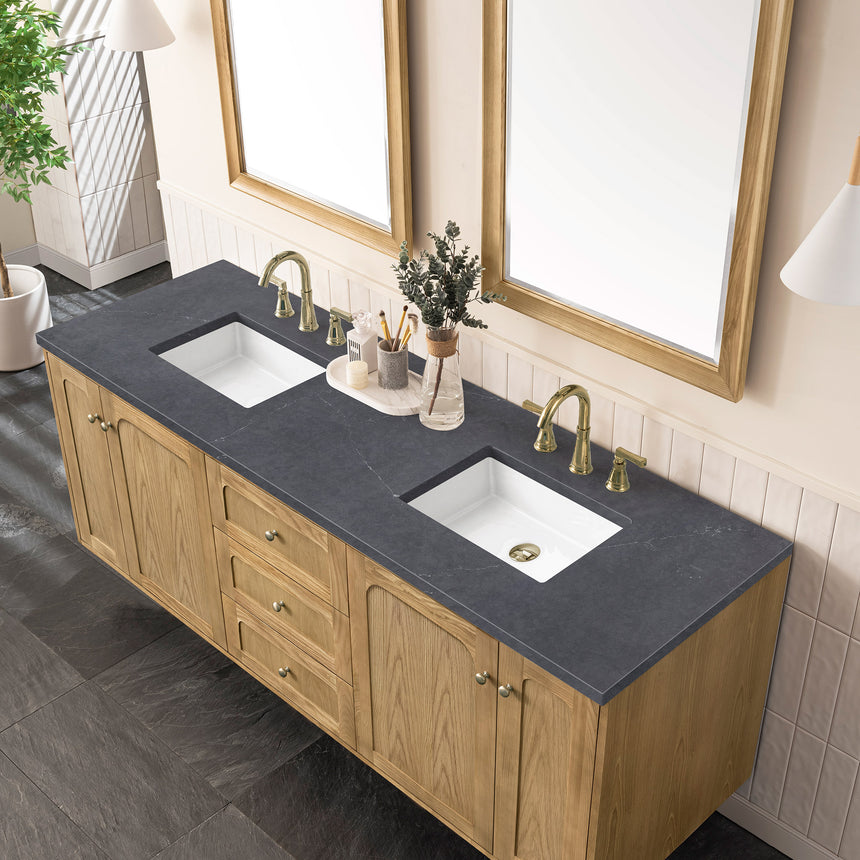 72 inch Essen Floating Vanity Carrara Marble
