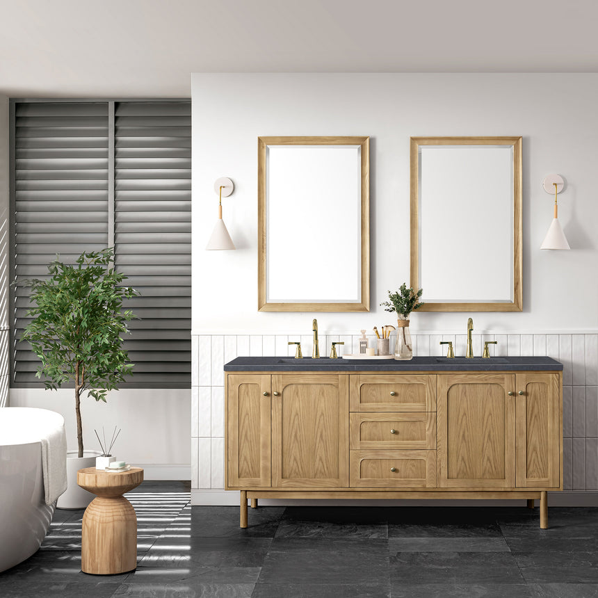 72 inch Essen Floating Vanity Carrara Marble