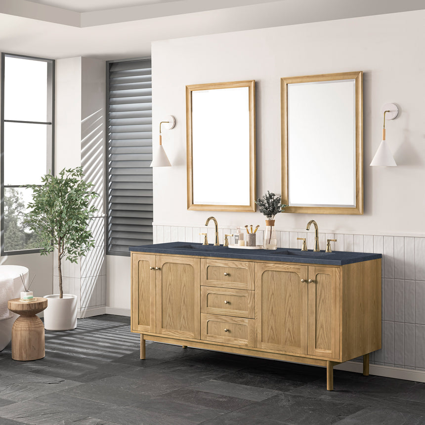 72 inch Essen Floating Vanity Carrara Marble