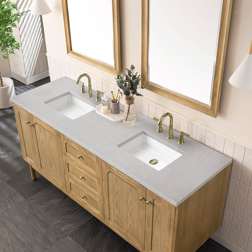 72 inch Essen Floating Vanity Carrara Marble