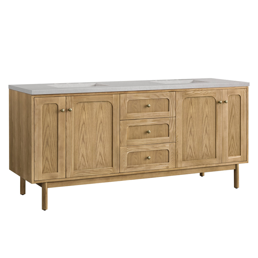 72 inch Essen Floating Vanity Carrara Marble