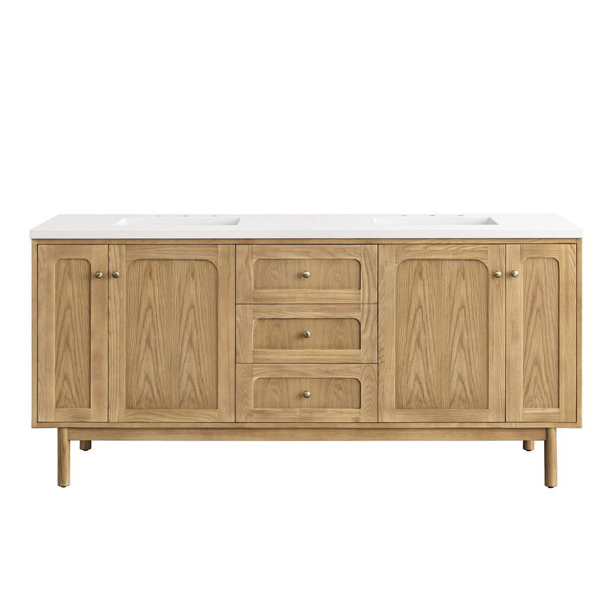 72 inch Essen Floating Vanity Carrara Marble