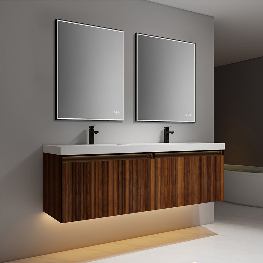 Harlow LED Floating Vanity (24"-72")
