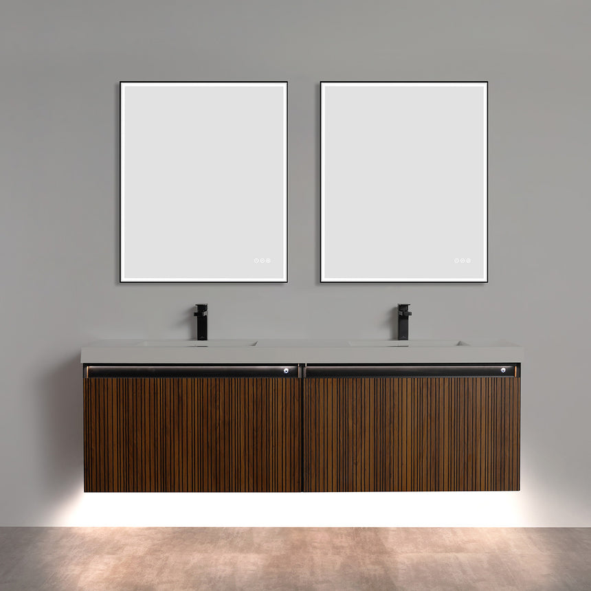 Harlow LED Floating Vanity (24"-72")
