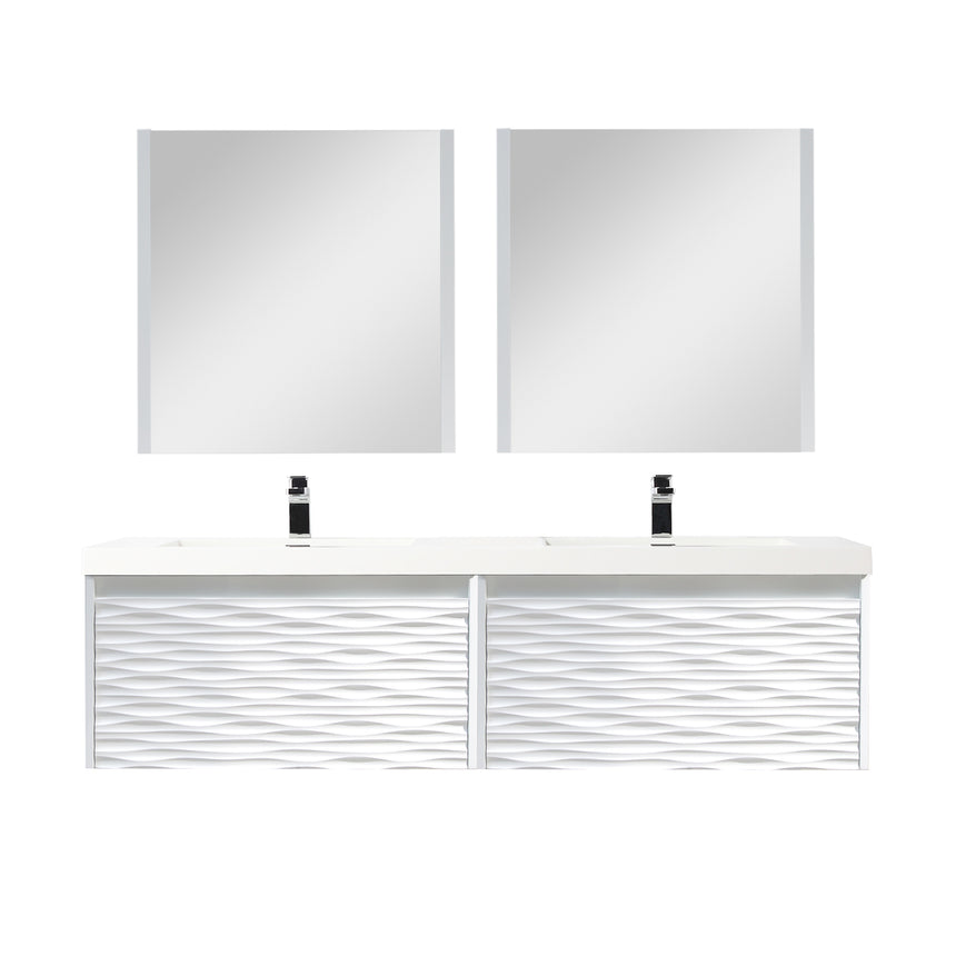48 inch Marseille Floating Vanity Gloss White