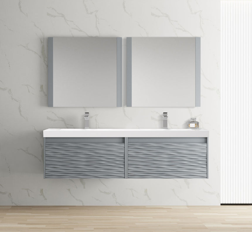 48 inch Marseille Floating Vanity Gloss White