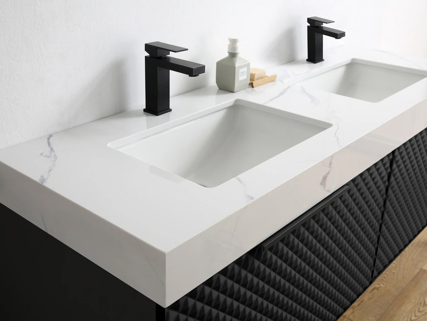 60 inch San Carlos Floating Vanity Silver