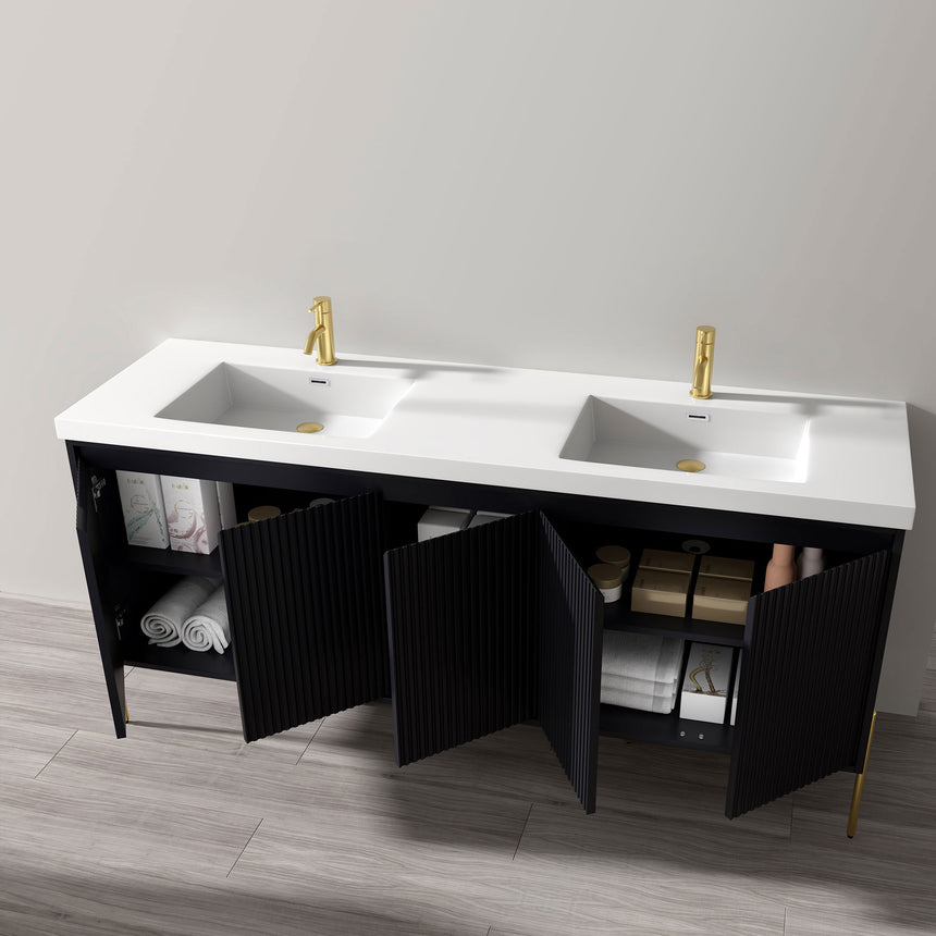 48D inch Bayford modern vanity Walnut