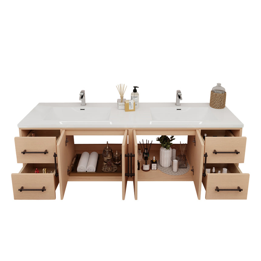 Belgian Floating Vanity (Latest Model) - 2nd Generation (24"-84")