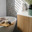 48 inch Bellezza Floating Vanity Oak Vessel close up detail