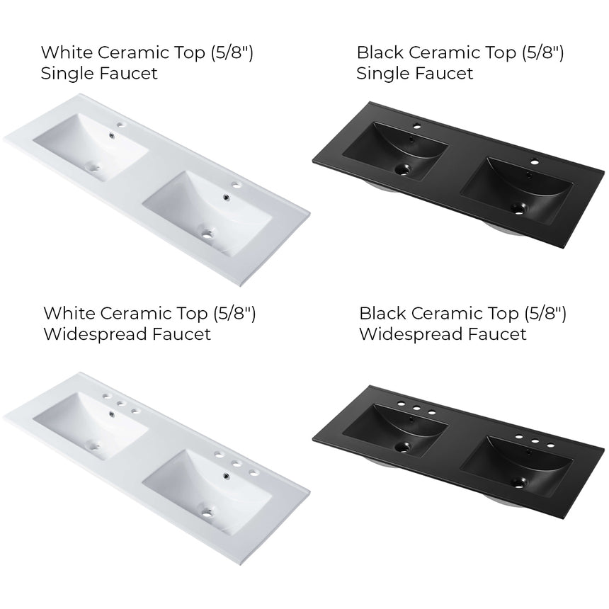 Harlow LED Floating Vanity (24"-72")