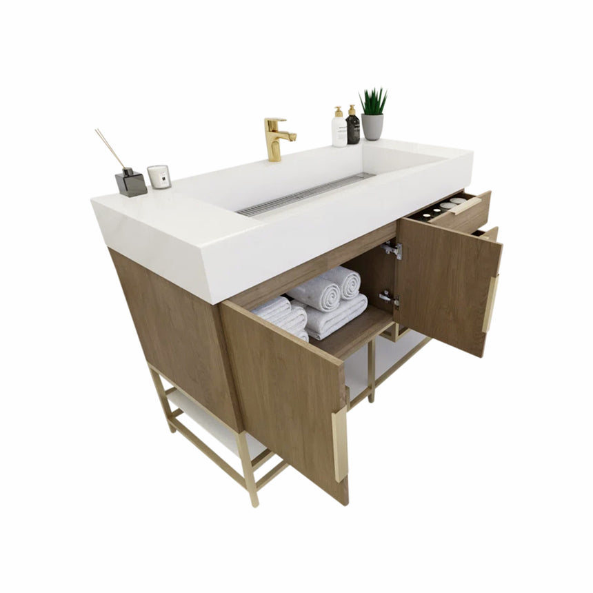 Breton Modern Vanity - 2nd Generation (24"-84")