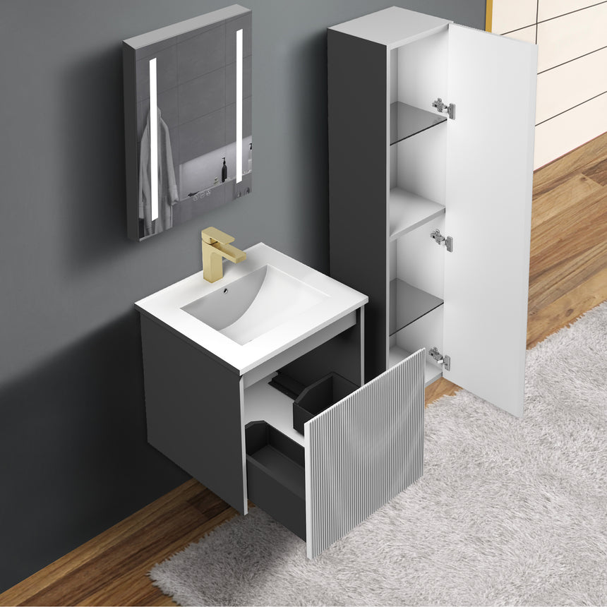 36 inch Chiara Floating Vanity Light Gray
