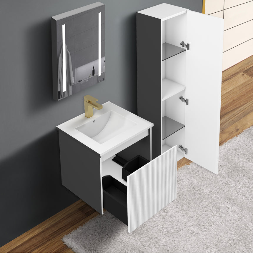 36 inch Chiara Floating Vanity Light Gray