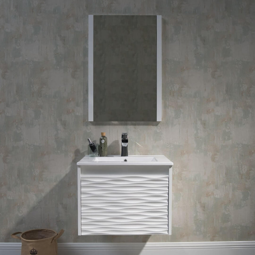 48 inch Marseille Floating Vanity Gloss White