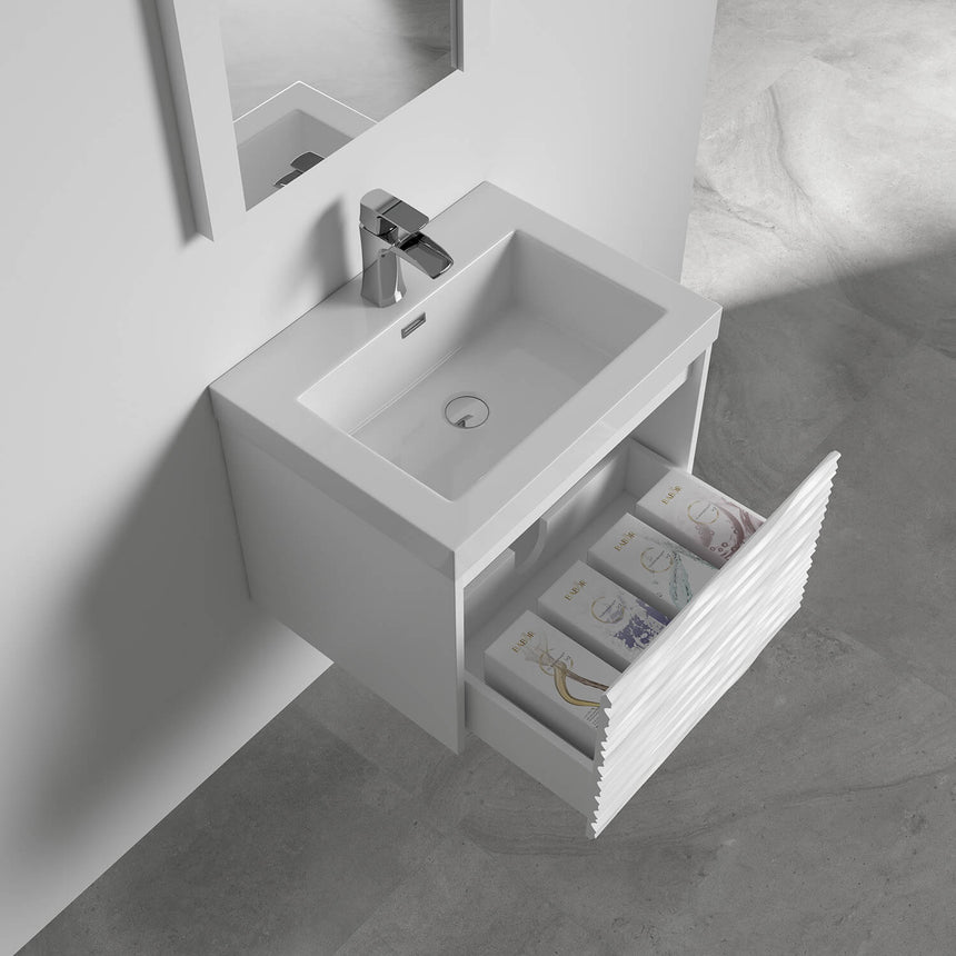 48 inch Marseille Floating Vanity Gloss White