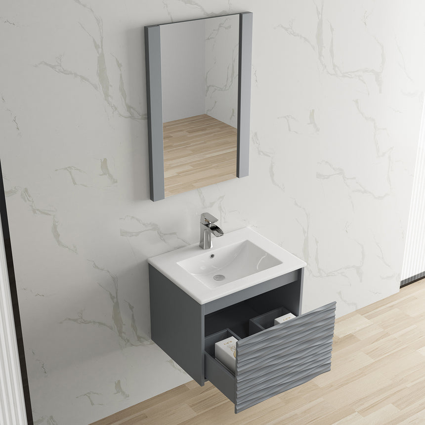 48 inch Marseille Floating Vanity Gloss White