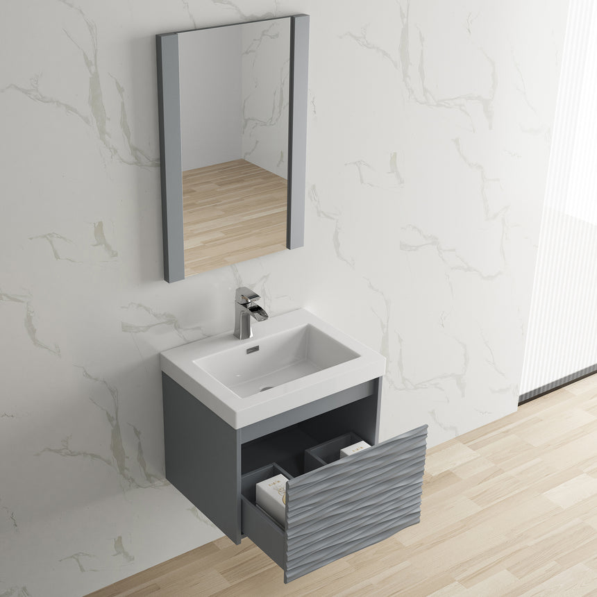 48 inch Marseille Floating Vanity Gloss White