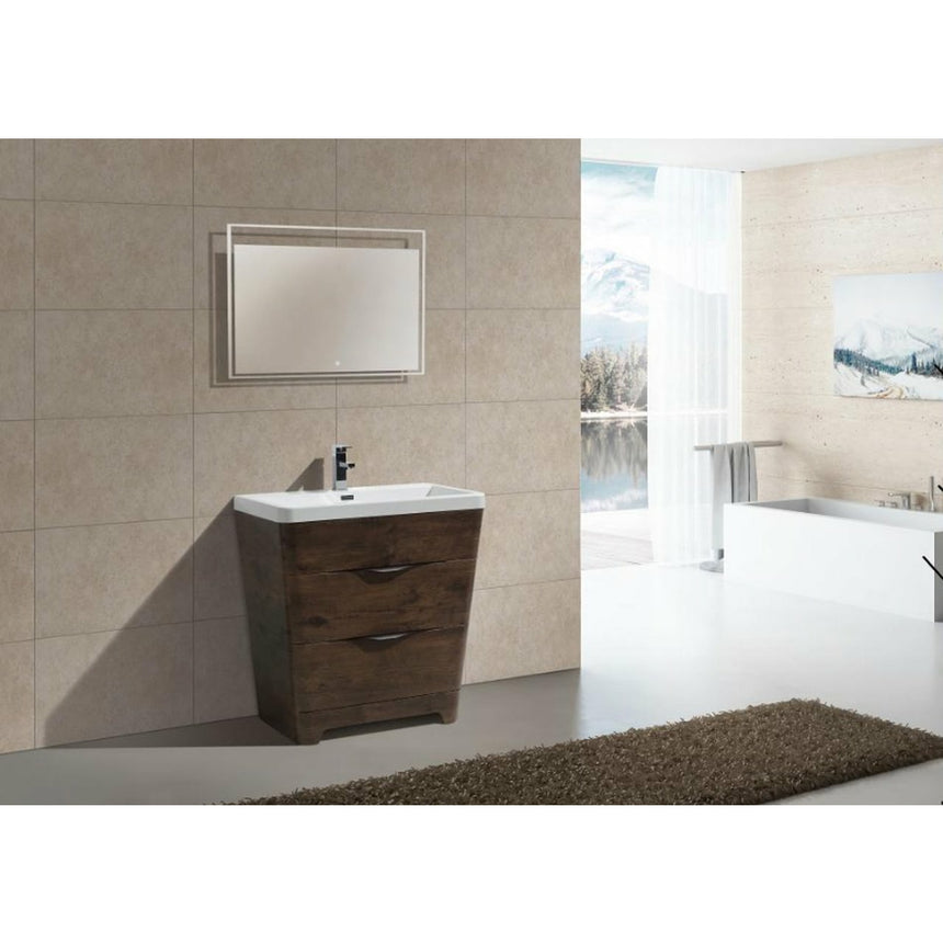 O&N LED Floating Mirror - O&N Floating Vanity