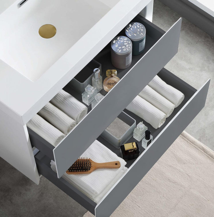 30 inch Catalyst Floating Vanity White