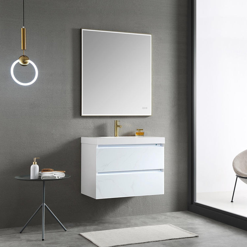 30 inch Catalyst Floating Vanity White