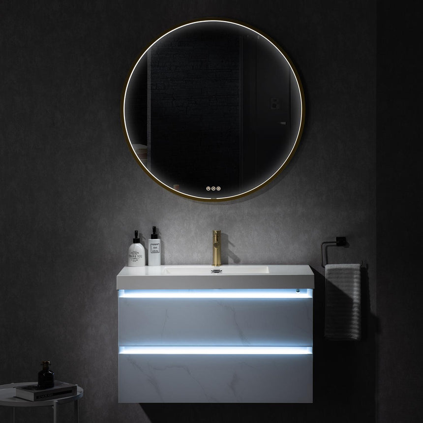 30 inch Catalyst Floating Vanity White