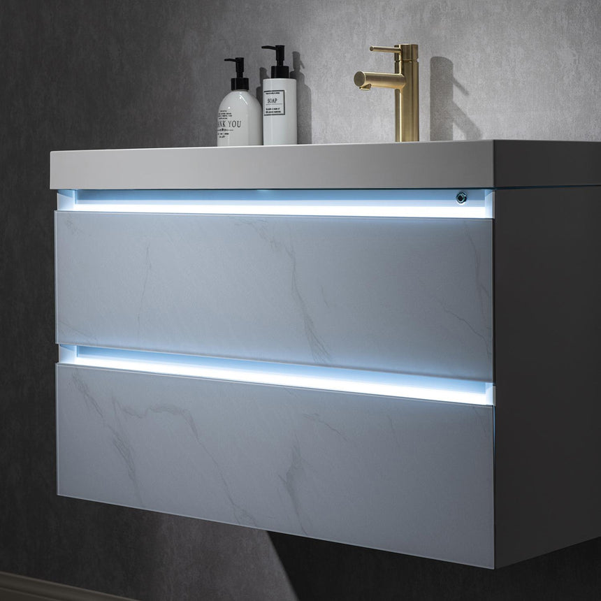 30 inch Catalyst Floating Vanity White