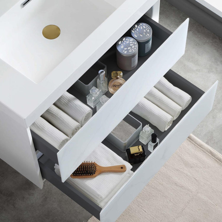 30 inch Catalyst Floating Vanity White