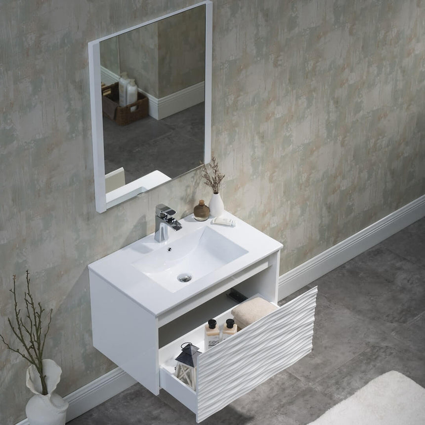 48 inch Marseille Floating Vanity Gloss White