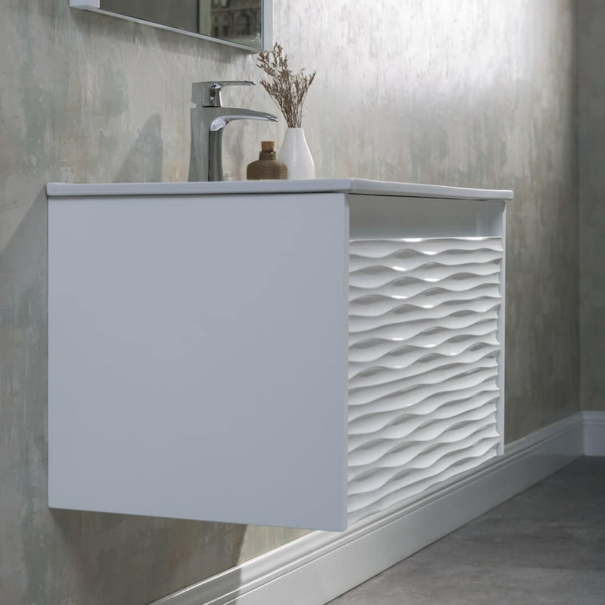 48 inch Marseille Floating Vanity Gloss White