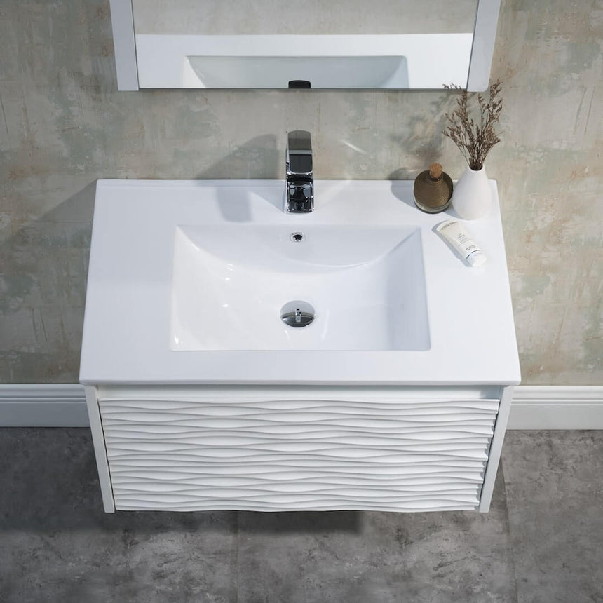 48 inch Marseille Floating Vanity Gloss White