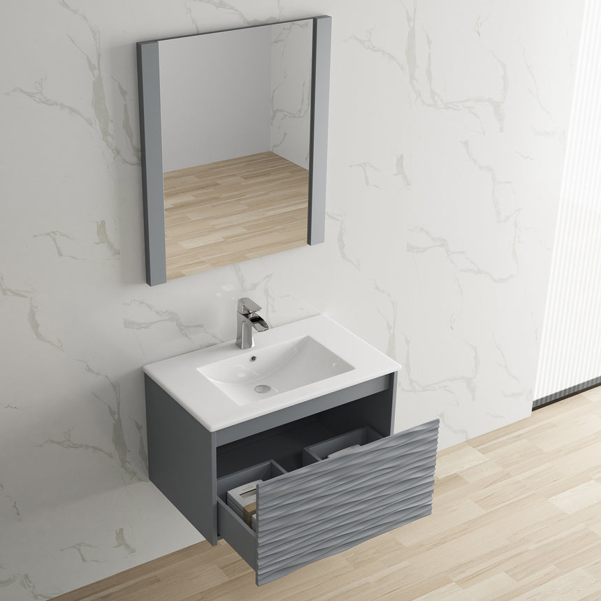 48 inch Marseille Floating Vanity Gloss White