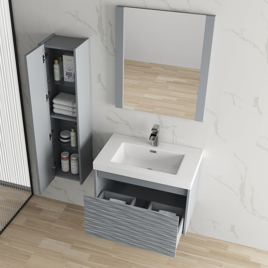 48 inch Marseille Floating Vanity Gloss White